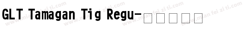 GLT Tamagan Tig Regu字体转换